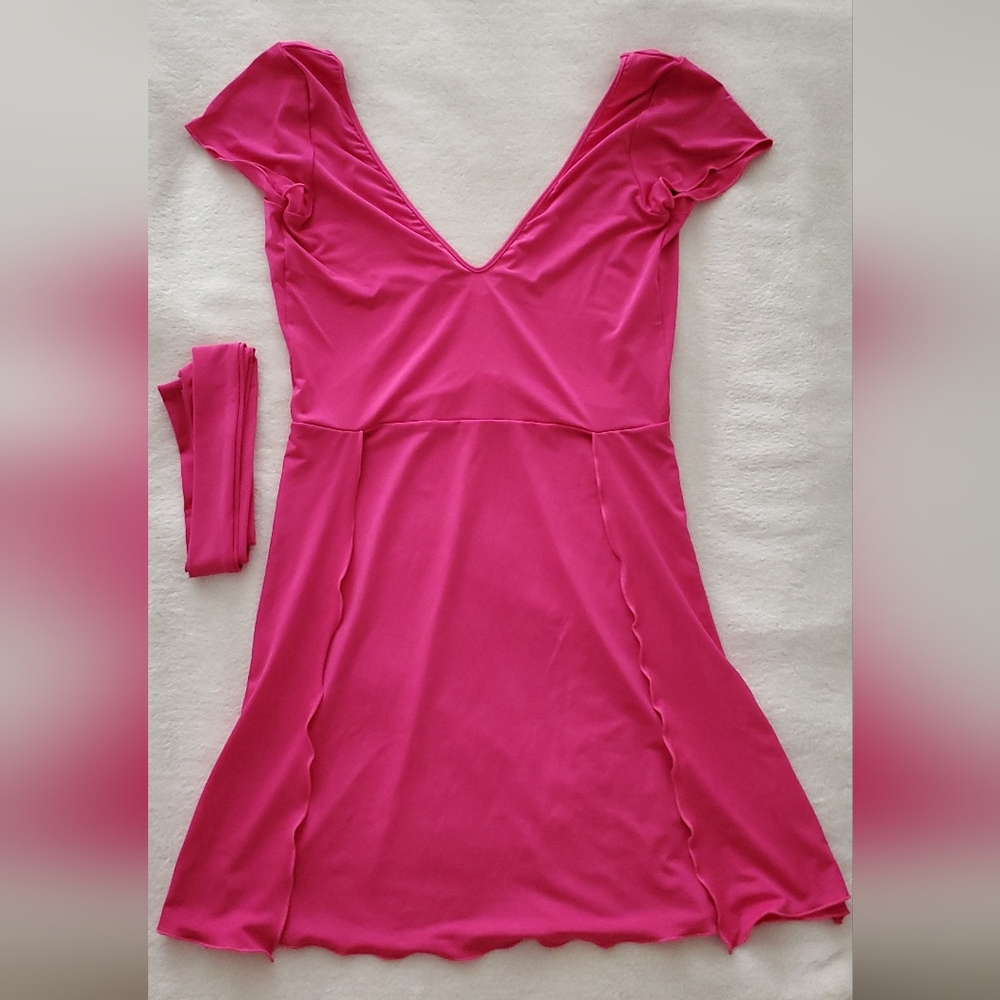 Wicked Weasel Hot Pink Mayflower Short Dress